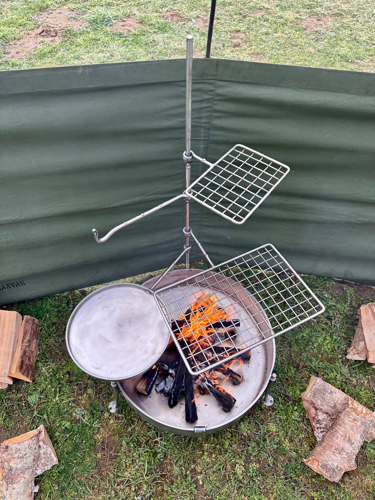 Stainless Steel 50 Fire Pit BBQ