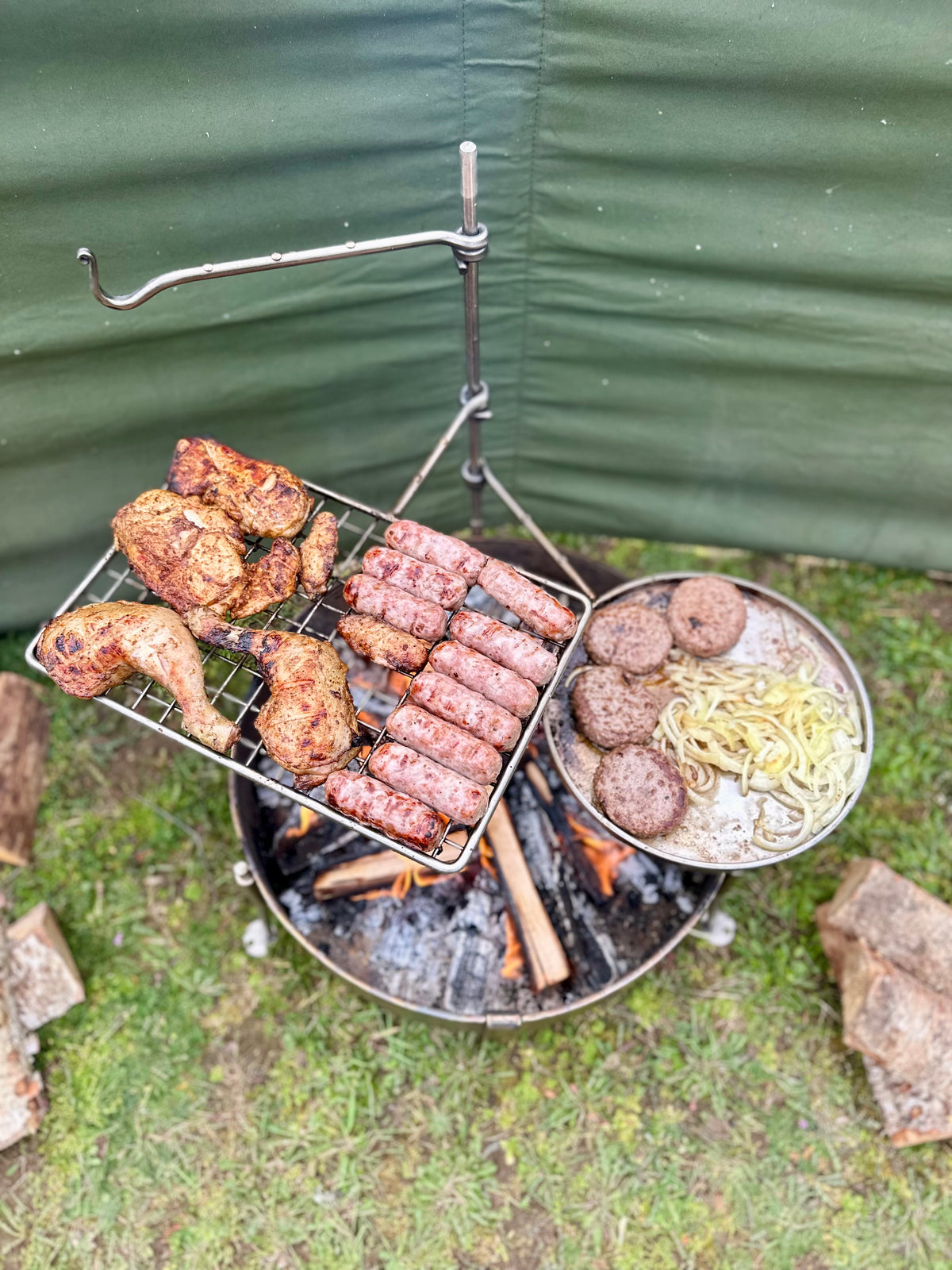 Stainless Steel 50 Fire Pit BBQ