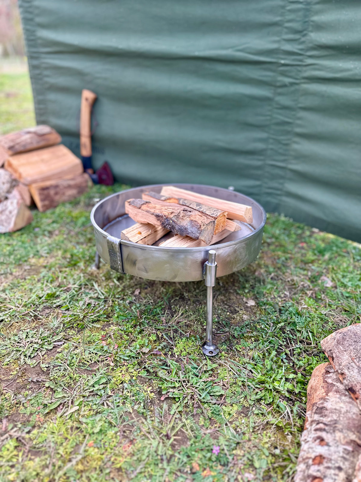 Stainless Steel 35 Fire Pit BBQ