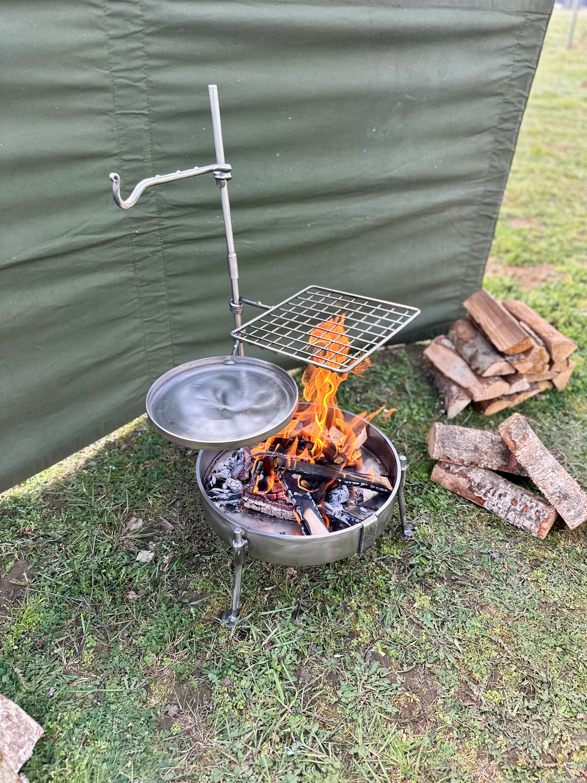 Stainless Steel 35 Fire Pit BBQ