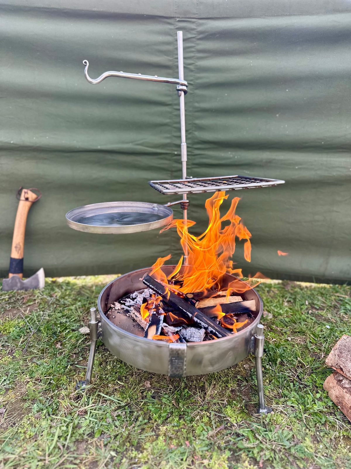 Stainless Steel 35 Fire Pit BBQ