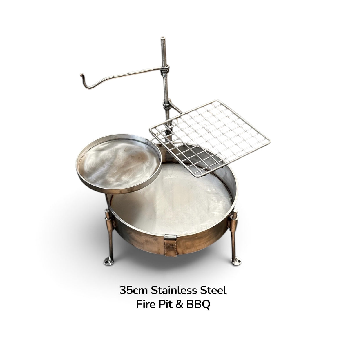 Stainless Steel 35 Fire Pit BBQ