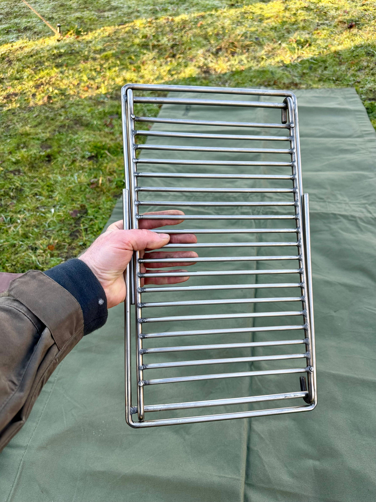 Stainless Steel BBQ Grill - Compact and Robust - Ideal for Camping - Overland - Bushcraft 
