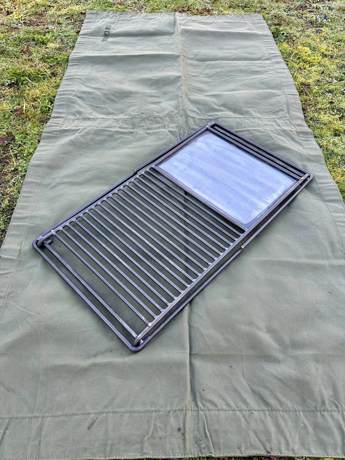 Base Camp BBQ Grill - Skillet Hot Plate Fully Welded - For Large Groups 