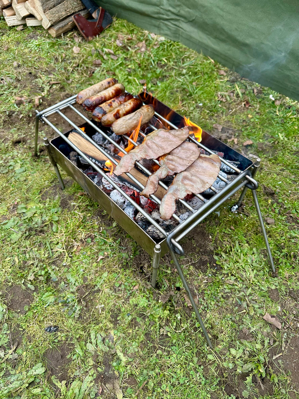Backpack Grill 304 Stainless Steel - Lightweight Camping Grill 