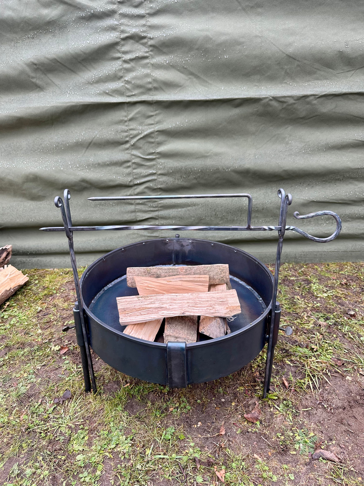 Portable Spit Roast Rotisserie - Open Fire Cooking - BBQ 