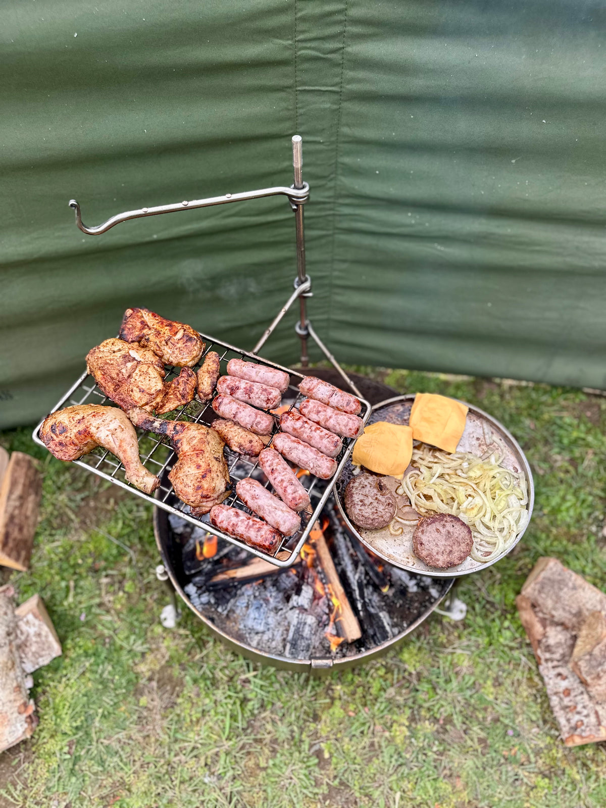 Stainless Steel 50 Fire Pit BBQ