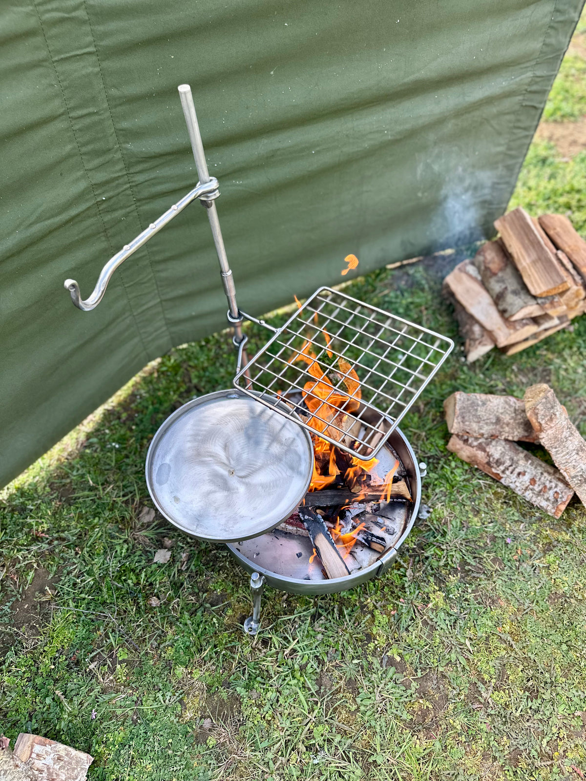 Stainless Steel 35 Fire Pit BBQ