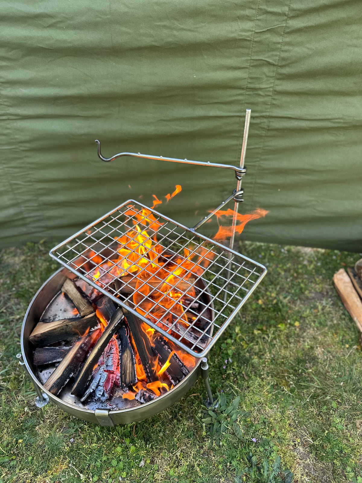 Stainless Steel 2 Arm Grill Fire Anchor
