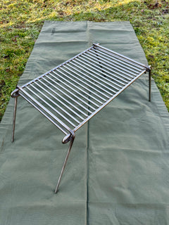 Folding Bushcraft and Camping BBQ Grill Can Cook upto 10 plus people 