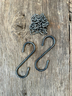 Steel Hooks with Self Colour Chain