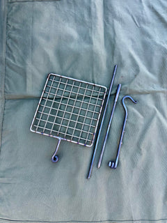 Grill Mini Fire Anchor Portable and compact for Grilling and hanging pot and Kettles