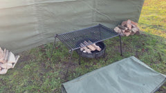 Base Camp BBQ Grill  Heavy Gauge Steel Ideal for Large Groups 